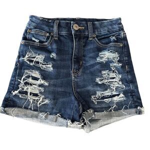 American Eagle curvy high rise shortie shorts size 00